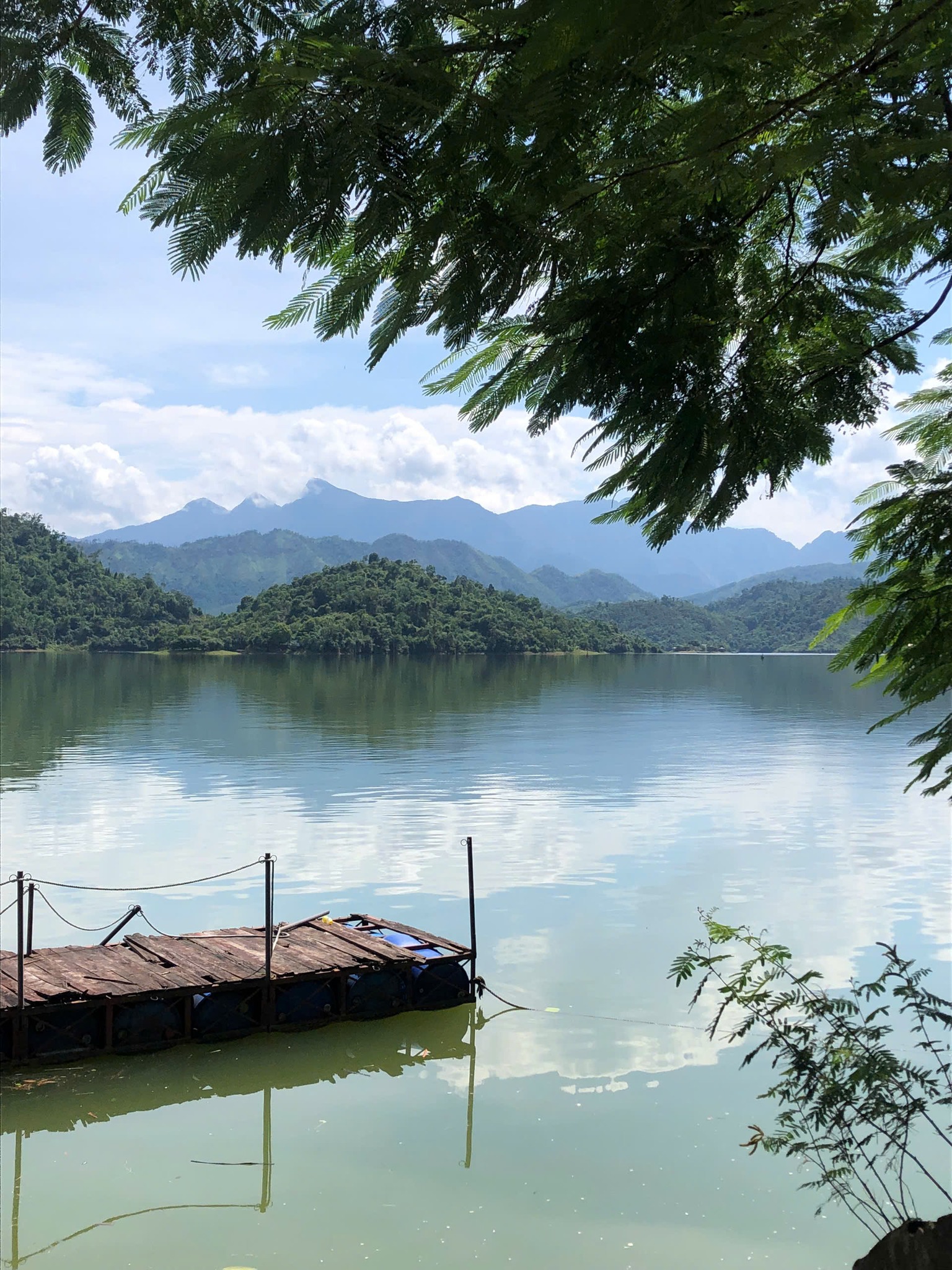 Minimal desk setup by the window