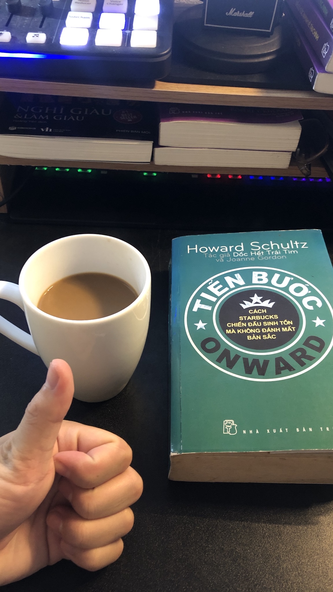 Morning coffee and sketchbook