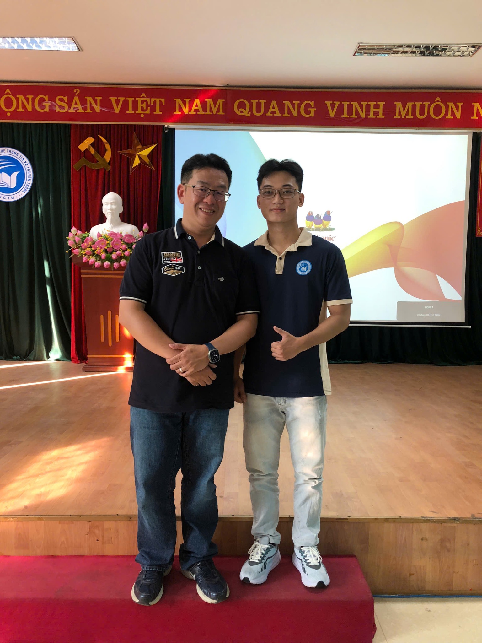 Photo with Dr. Lin